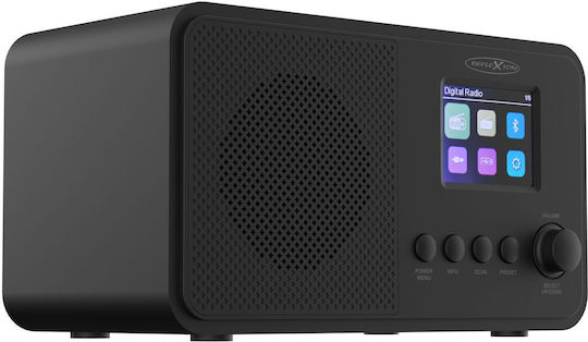 Reflexion HRA1881 Tabletop Radio Electric DAB+ with Bluetooth and USB Black