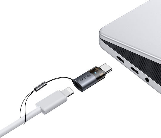 Mcdodo Μετατροπέας Lightning female σε USB-C male Μπλε 1τμχ OT-7610