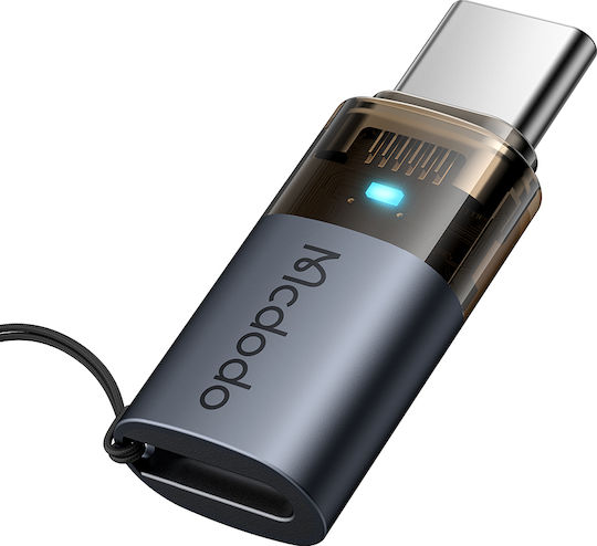 Mcdodo Μετατροπέας Lightning female σε USB-C male Μπλε 1τμχ OT-7610
