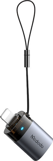 Mcdodo Конвертор Lightning / USB-A мъжки към Lightning / USB-A женски Черен 1бр OT-7390