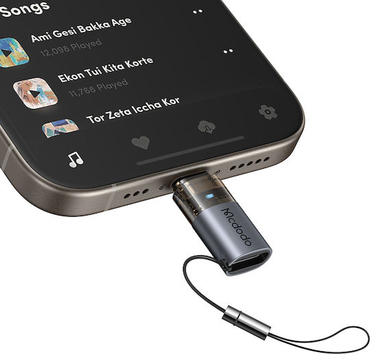 Mcdodo Μετατροπέας USB-C female σε Lightning male Μπλε 1τμχ OT-7630