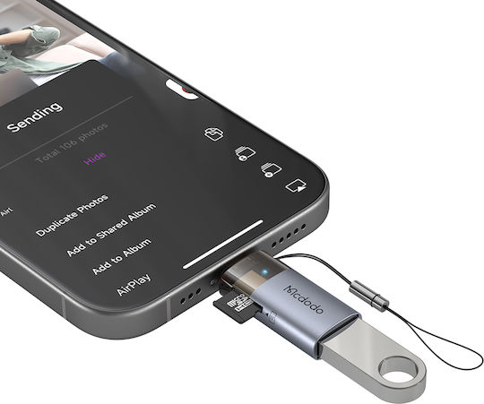 Mcdodo Μετατροπέας USB-A female σε Lightning male 1τμχ OT-7850