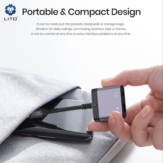 Lito Converter USB-C / 3.5mm male to 3.5mm female 1pcs