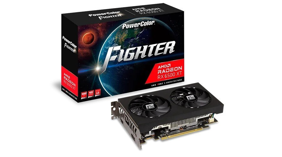 PowerColor Radeon RX 6500 XT 4GB GDDR6 Fighter V3 Κάρτα Γραφικών