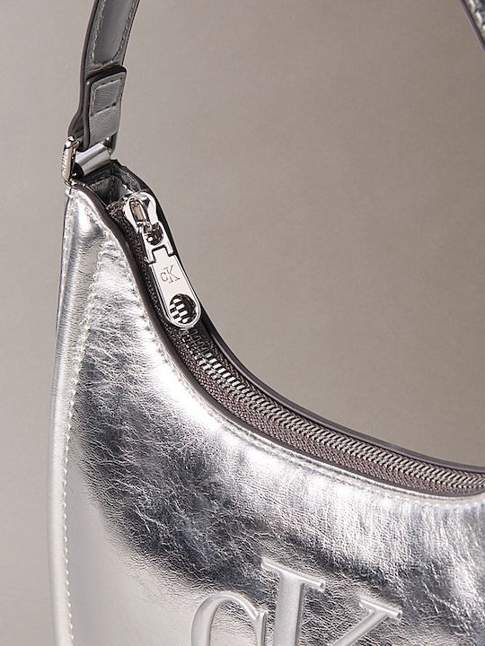 Damentasche Schultertasche Silber