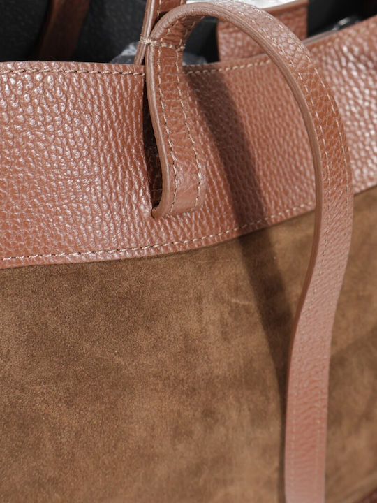 Damentasche Schulter Handtasche Wildleder Braune