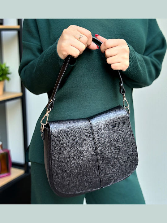 Leather Women's Bag Shoulder Black