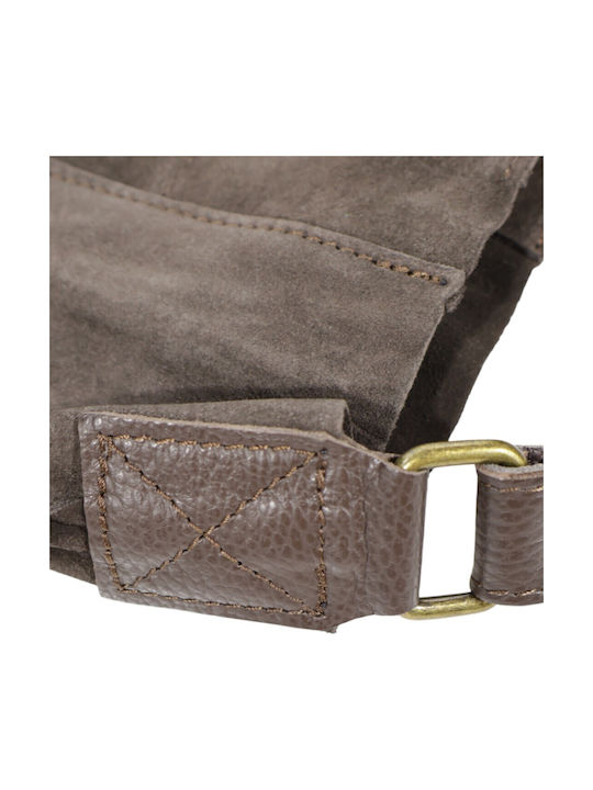 Leder Damen Shopper Tasche Wildleder Braune