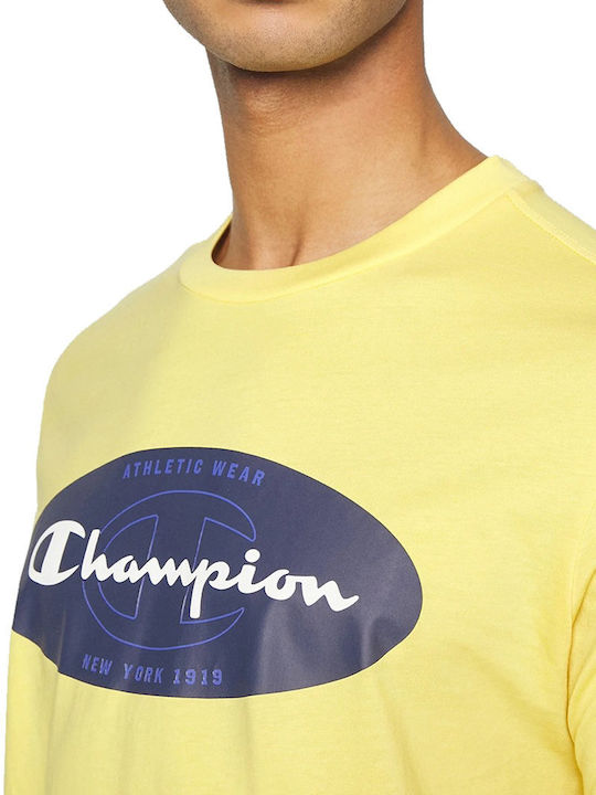 Champion Crewneck T-shirt Yellow