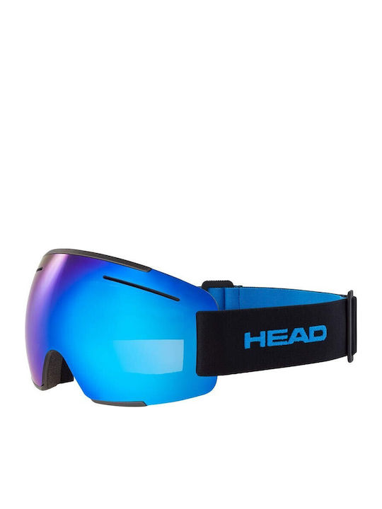 Head F-lyt Ski & Snowboard Goggles for Adults with Lens in Blue Colour