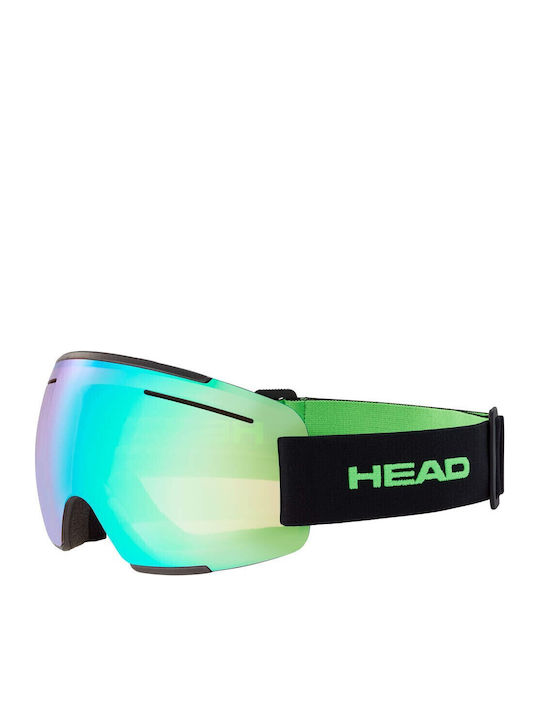 Head F-lyt Ski & Snowboard Goggles Kids Green with Lens in Green Color