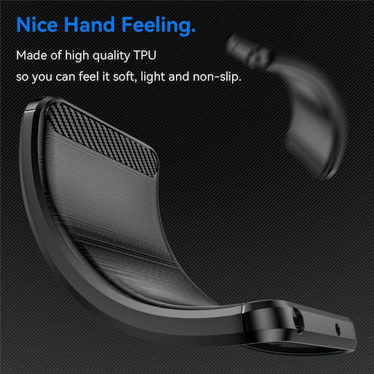 Techsuit Carbon Bumper Σιλικόνης / Πλαστικό Μαύρο (Motorola Edge 70, Techsuit)