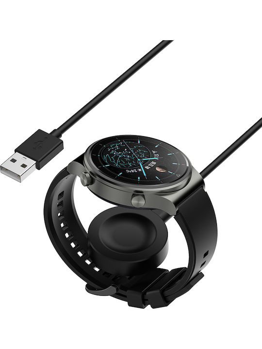 Techsuit Ladegerät für Huawei Watch 4, Huawei Watch 4 Pro, Honor 4 Pro Schwarzς