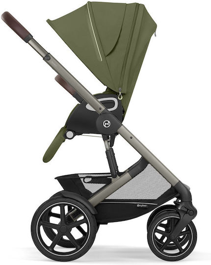 Cybex Talos S Lux Adjustable Baby Stroller Suitable for Newborn Moss Green / Taupe Frame 14.2kg