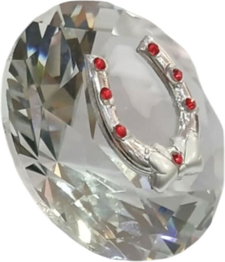 Kalliopi Silver Γούρι Πέταλο Λευκό 6x6cm