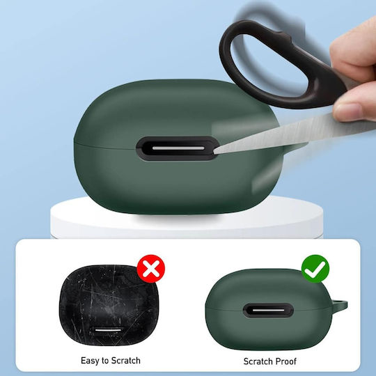 Techsuit Case Silicone in Black color for Apple AirPods 1 / AirPods 2