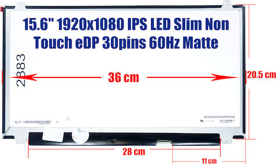 Laptop Screen Panel Acer Aspire 5 A515-51g-58ey 15.6'' 1920x1080 Wuxga Fhd Led 30pin Edp Slim Code 2883