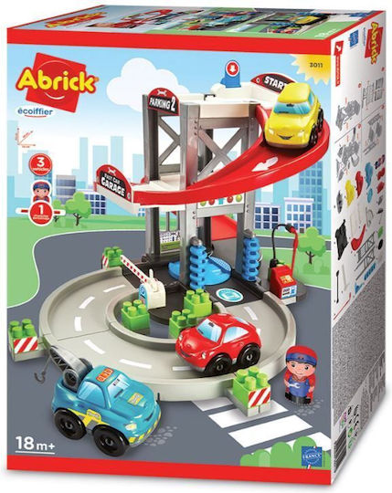 Ecoiffier Τουβλάκια Abrick Super Pack Garage And Transporter