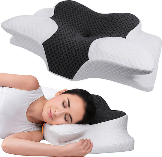 Linomag Μαξιλάρι Πλάτης 62x41x13cm σε Λευκό χρώμα