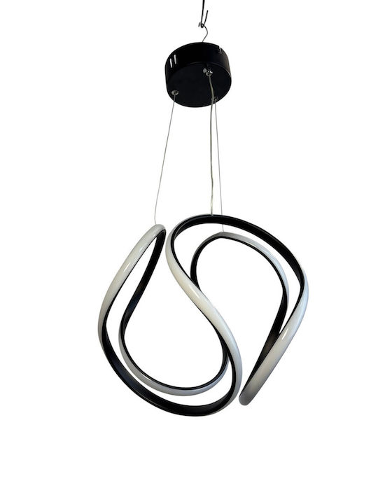 Epiplo-Fos Hängelampe Schwarz 30x30x80cm.