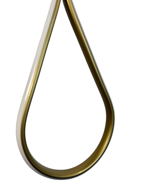 Epiplo-Fos Hängelampe Gold 25x25x80cm.