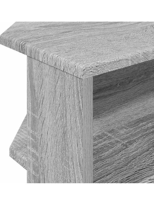 TV-Ständer Grau Spanplatte M102xT40.5xH45cm