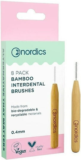 Nordics Bamboo Междузъбни четки Small 8бр