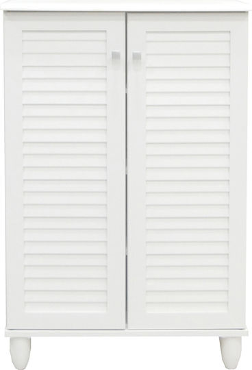 Santo Wooden Shoe Organizer White 60x34.5x91.5cm