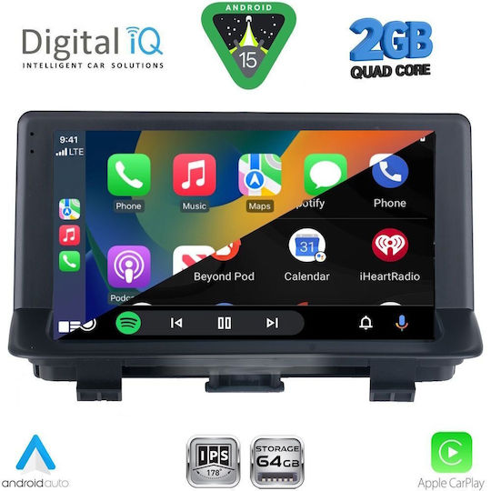 Digital IQ Car Audio System for Audi Q3 2013-2018 (Bluetooth/USB/WiFi/GPS/Apple-Carplay/Android-Auto) with Touch Screen 9"