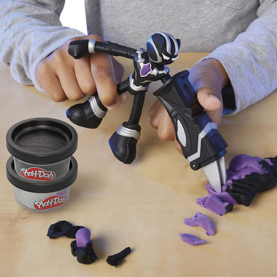 Hasbro Play-Doh Set De Aluat De Modelare Plasticină Black Panther Marvel Pentru 3+ Ani