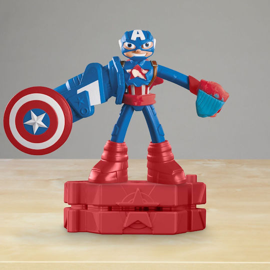 Hasbro Play-Doh Set Aluat De Modelare Plasticină Captain America Marvel Pentru 3+ Ani
