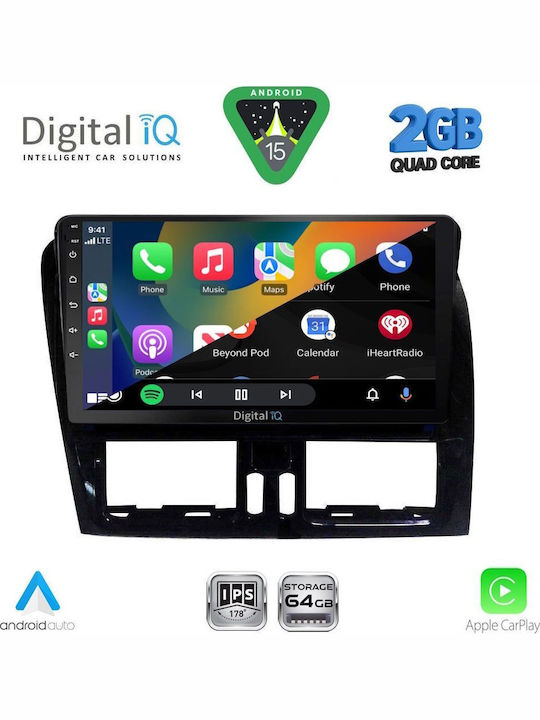 Digital IQ Car Audio System for Volvo XC 60 2009-2017 (Bluetooth/USB/WiFi/GPS/Apple-Carplay/Android-Auto) with Touch Screen 9"