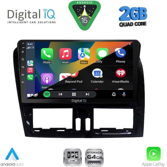Digital IQ Ηχοσύστημα Αυτοκινήτου για Volvo XC 60 2009-2017 (Bluetooth/USB/WiFi/GPS/Apple-Carplay/Android-Auto) με Οθόνη Αφής 9"