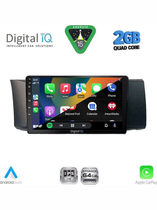 Digital IQ Car Audio System for Toyota GT86 Subaru BRZ 2012 (Bluetooth/USB/WiFi/GPS/Apple-Carplay/Android-Auto) with Touch Screen 9"