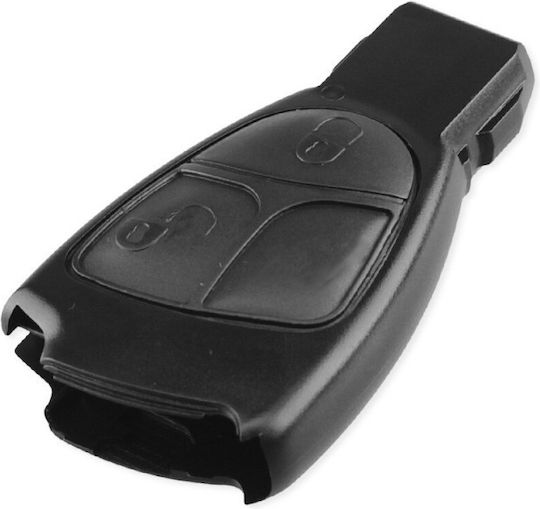 Techstar Car Key Case Compatible Mercedes C E Clk Ml Slk Cl S Class Sprinter Viano Vito 2 Buttons