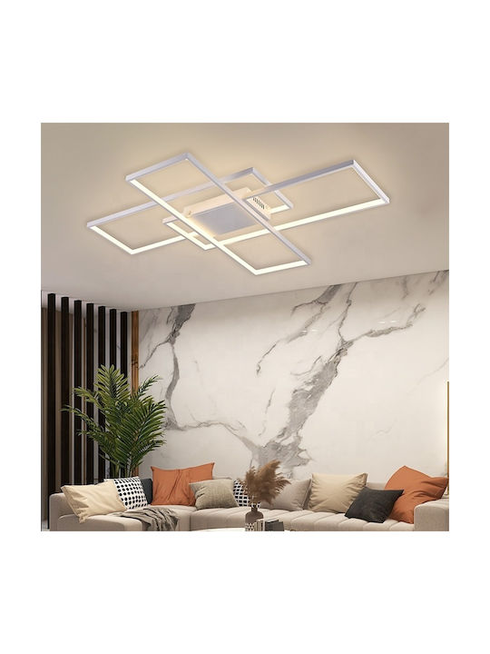 Home Lighting Πλαφονιέρα Οροφής 86εκ. Λευκή με Ενσωματωμένο LED