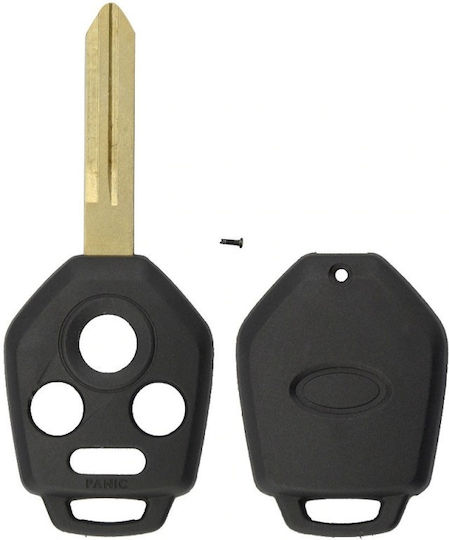 Techstar Car Key Case Compatible Subaru Tribeca Legacy Outback 4 Buttons