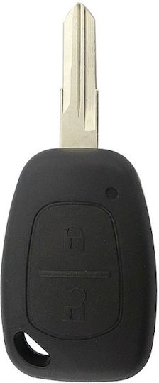 Husă Pentru Chei Auto Techstar Compatibilă Renault Clio Megane Dacia Logan Sandero Duster 2 Butoane Vac102