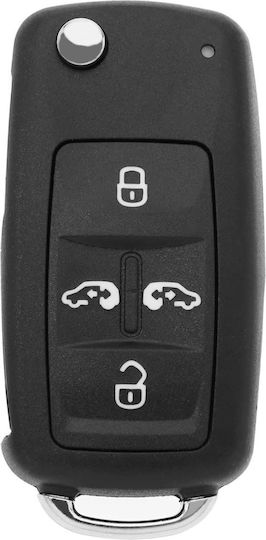 Techstar Husa Pentru Chei Auto VW Volkswagen Transporter T5 T6 Sharan Alhambra 5 Butoane
