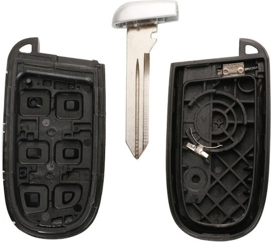 Husă Pentru Chei Auto Compatibilă Chrysler Dodge Jeep Fiat 4 Butoane Lamă Baterie Știfturi