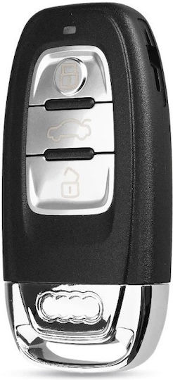 Techstar Autoschlüssel Schutzhülle Kompatibilität Audi A4l A6l A5 A6 A7 A8 Q5 Q7 S4 S5 S6 3 Tasten