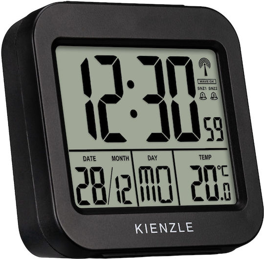 Kienzle Kienzle Tabletop Digital Clock Plastic Black