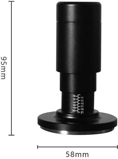 4bars T802 Dynamometric Tamper with Flat Surface 58mm in Black Color