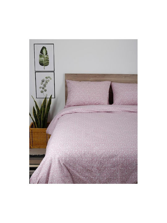 Sunshine Σετ Μαξιλαροθήκες με Φάσα Pink 50x70εκ.