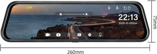 Vision Set Oglinzi cu Camera DVR Auto 1080P cu Ecran 10" & Camera de Marsarier