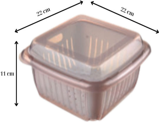 Femmit Fruit & Vegetable Strainer 2.4l Plastic 3 1 Multipurpose Washing & Draining Bowl