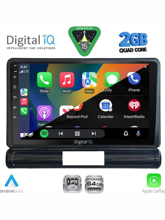 Digital IQ Ηχοσύστημα Αυτοκινήτου για Citroen C3 / DS3 2016 (Bluetooth/USB/WiFi/GPS/Apple-Carplay/Android-Auto) με Οθόνη Αφής 9"