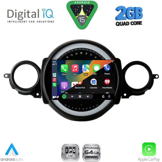 Digital IQ Ηχοσύστημα Αυτοκινήτου για Mini Cooper / Clubman 2011-2013 (Bluetooth/USB/WiFi/GPS/Apple-Carplay/Android-Auto) με Οθόνη Αφής 9"