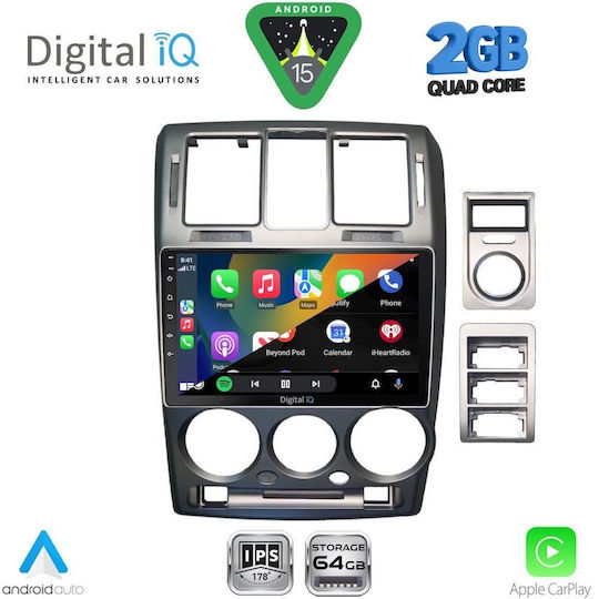 Digital IQ Car Audio System for Hyundai Getz 2002-2011 (Bluetooth/USB/WiFi/GPS/Apple-Carplay/Android-Auto) with Touch Screen 9"