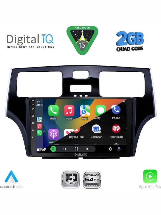 Digital IQ Auto-Audiosystem für Lexus DE 2000-2006 (Bluetooth/USB/WiFi/GPS/Apple-Carplay/Android-Auto) mit Touchscreen 9"